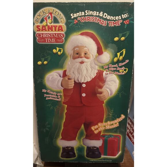 Rock A Long Santa Collectibles Jingle Bell Rock Animated Santa Claus PARTS ONLY - Picture 1 of 9